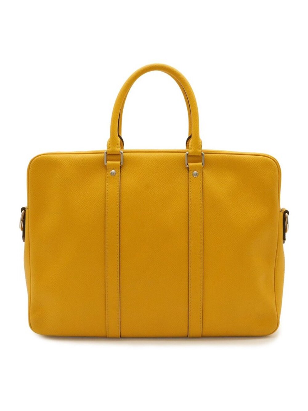 Louis Vuitton Taiga PDV Porte Documents Voyage PM Business Bag Jaune Yellow